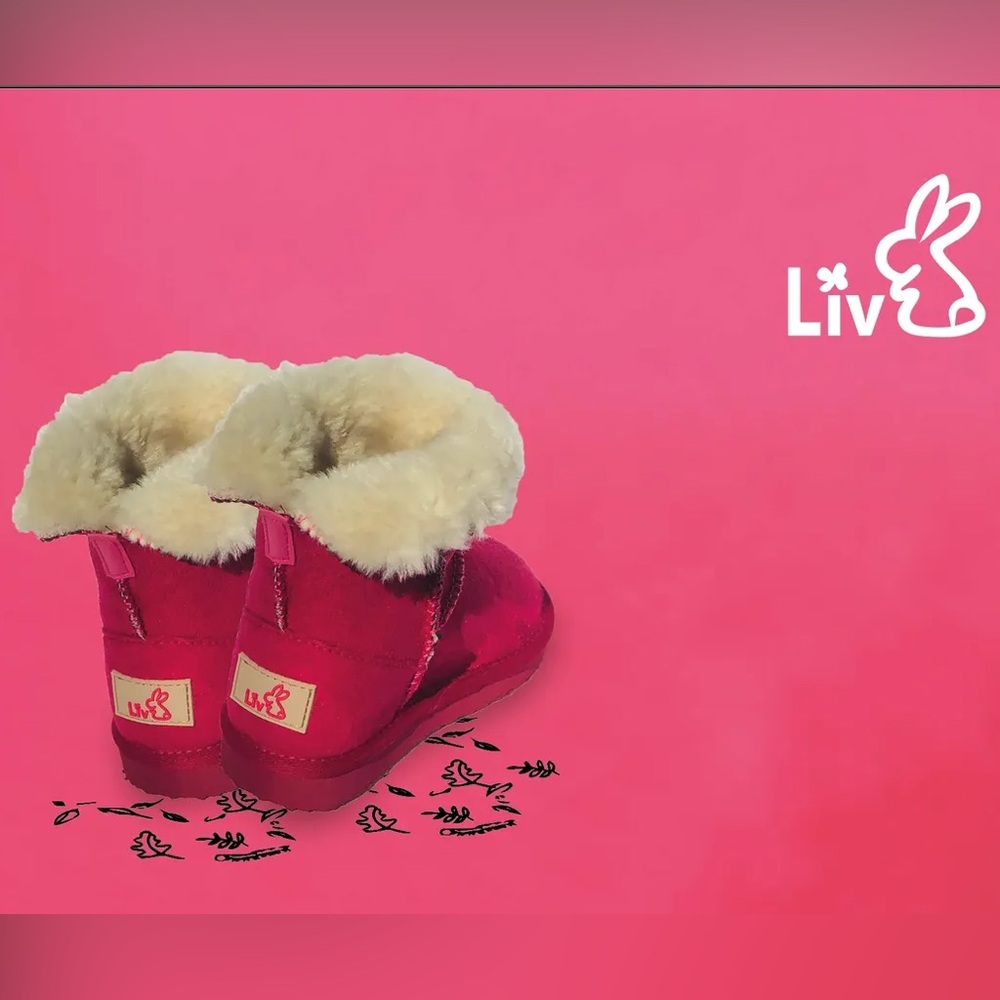 Liv Kids Hot Pink Winter Boots 👢 Fuzzy Lined & Cozy!